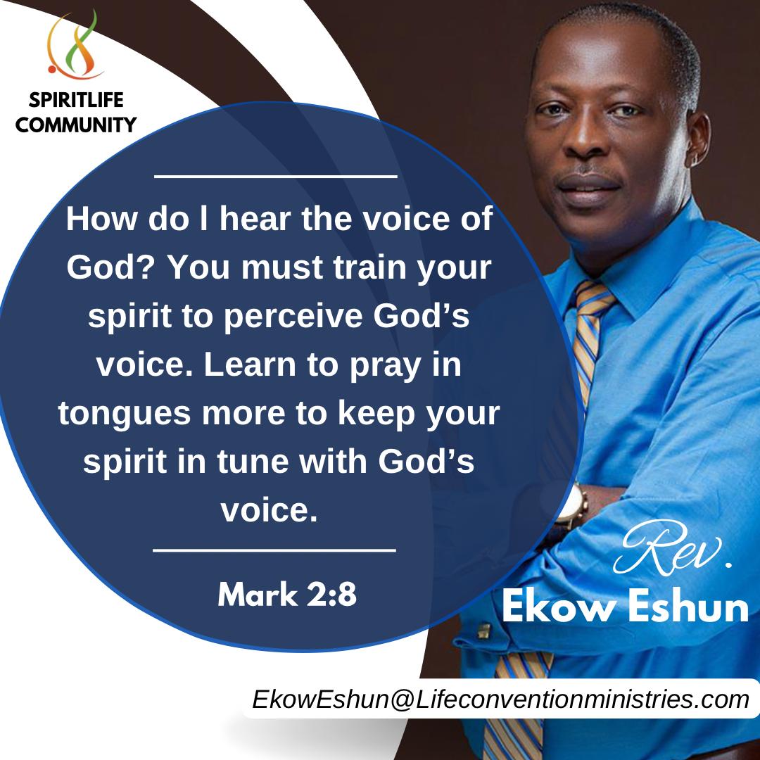 HOW DO I HEAR THE VOICE OF GOD?. - MARK 2 : 8